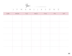 Blank Calendars - 15 FREE Printables - PrintaBulk