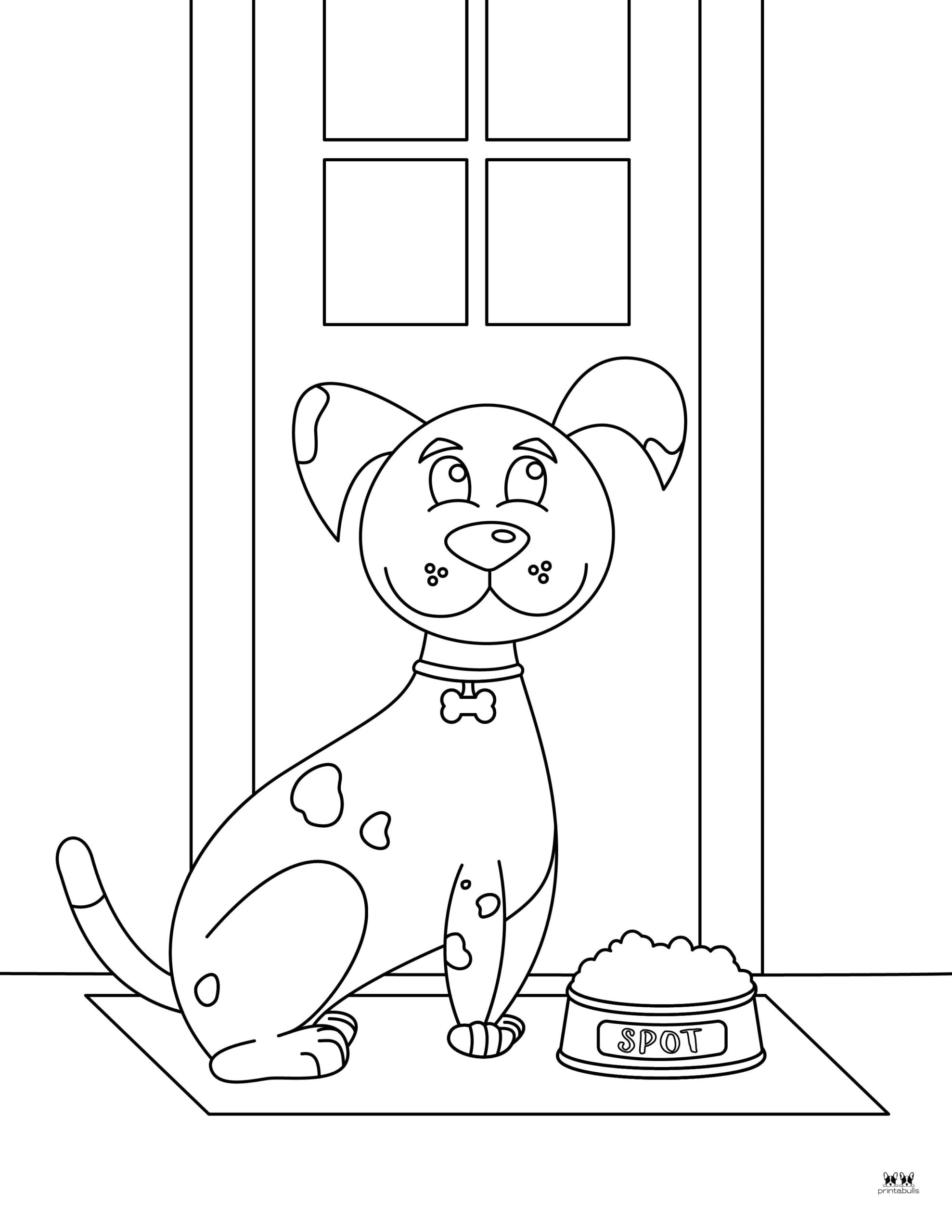 Dog Coloring Pages - 25 FREE Printable Pages | Printabulls