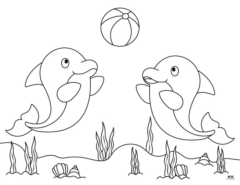 Dolphin Coloring Pages & Templates - 28 FREE Pages | Printabulls