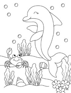 Dolphin Coloring Pages &amp; Templates - 28 FREE Pages | Printabulls