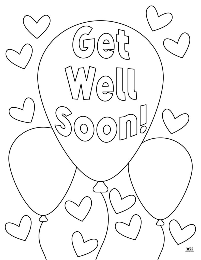 Top 25 Free Printable Get Well Soon Coloring Pages Online