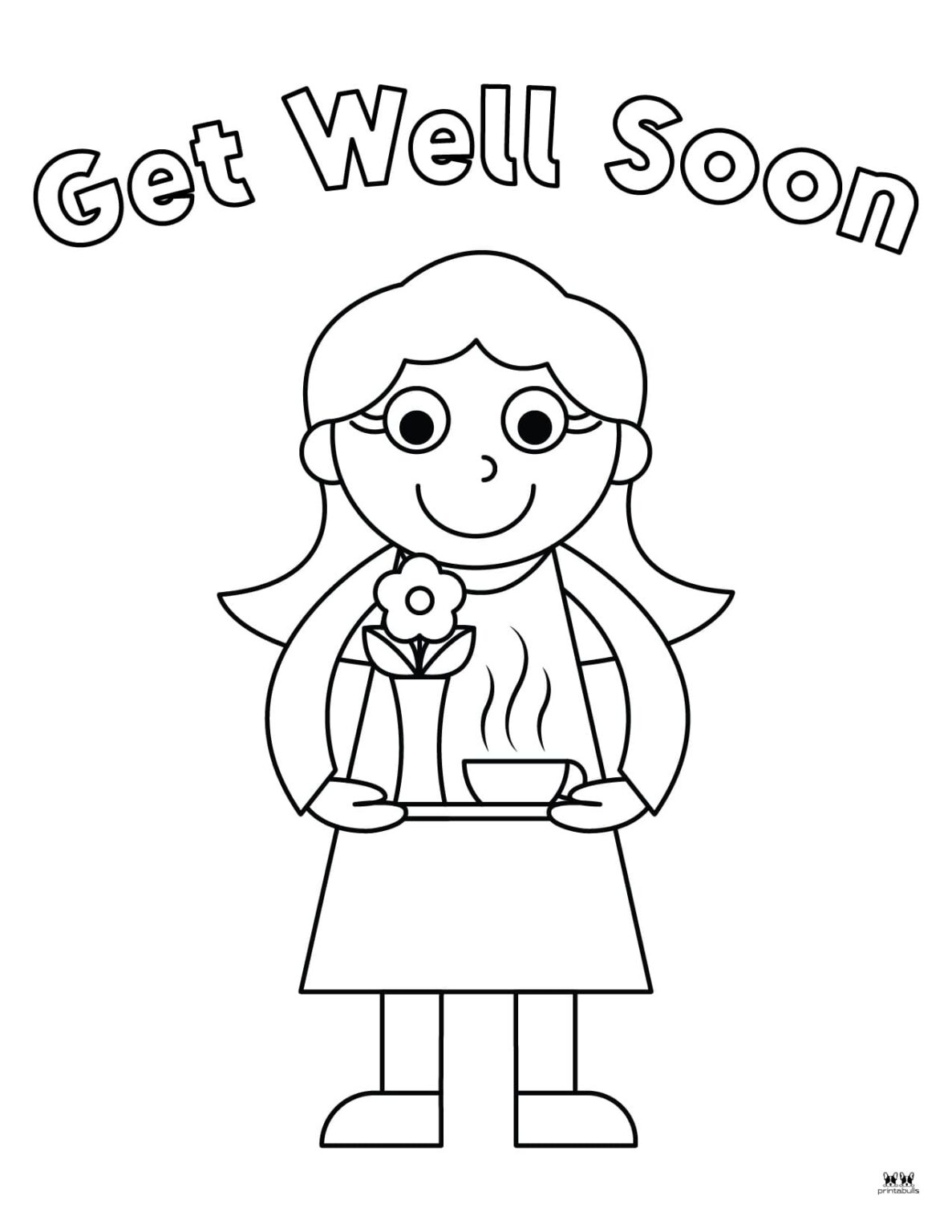 Get Well Soon Coloring Pages - 15 FREE Pages | Printabulls