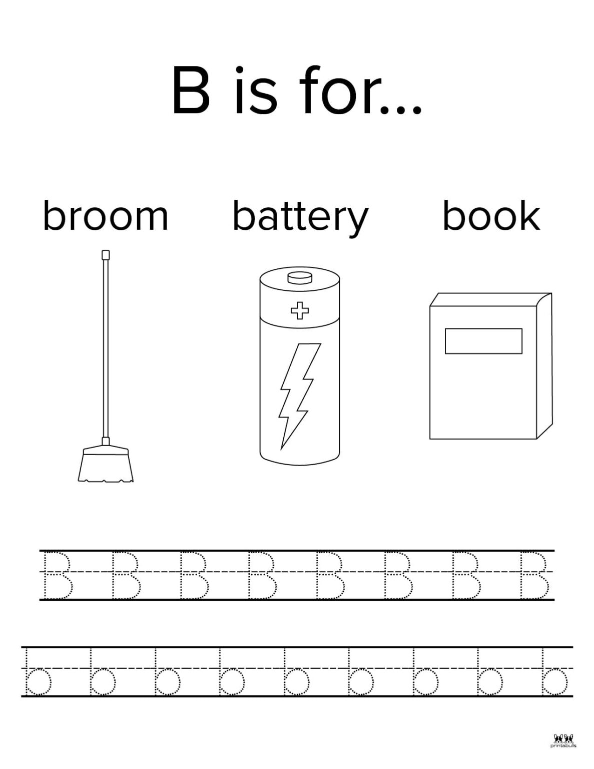 Letter B Worksheets 50 FREE Printables Printabulls