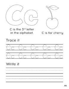 Letter C Worksheets - 50 FREE Printables | Printabulls