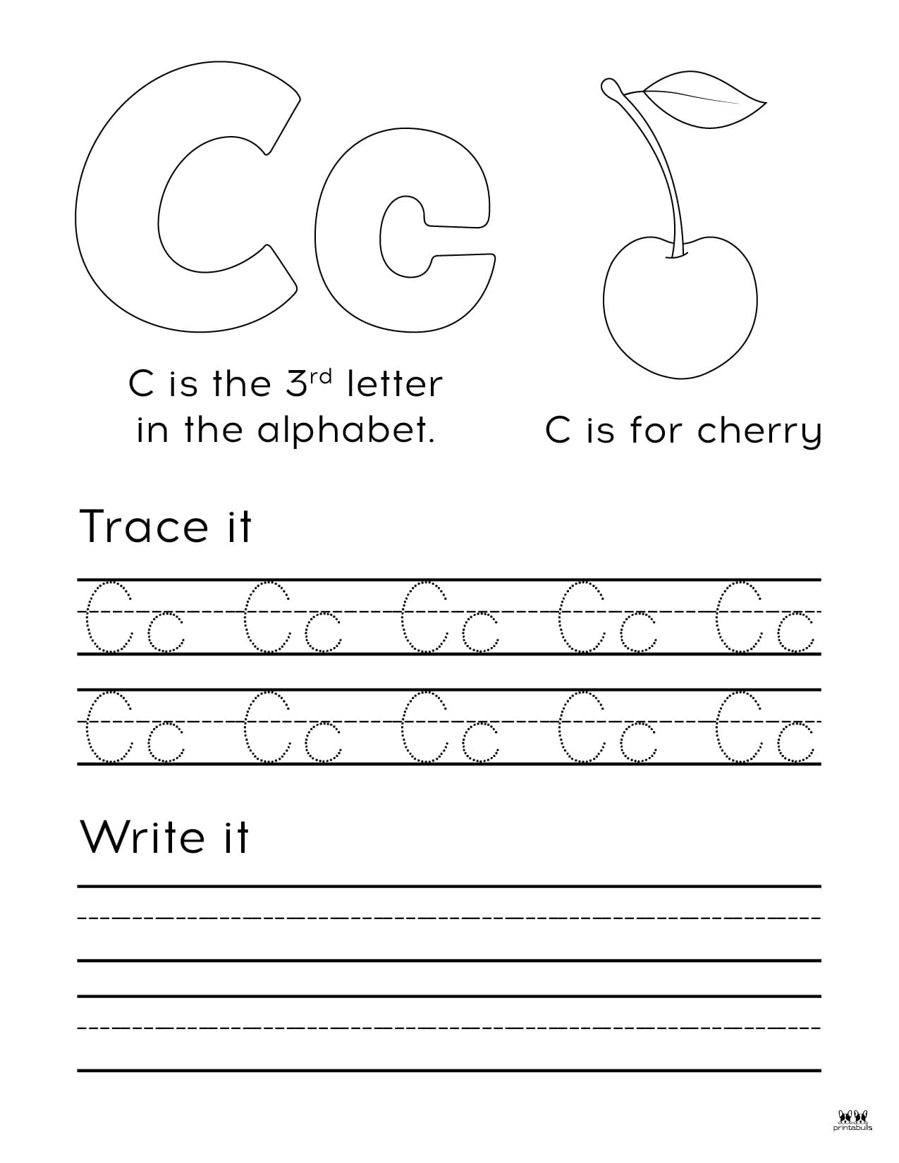 Letter C Worksheets - 50 FREE Printables | Printabulls