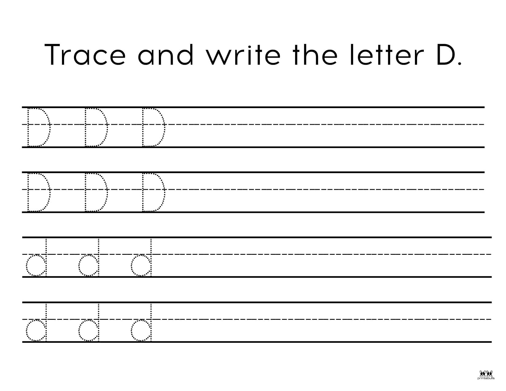 Letter D Worksheets 50 FREE Printables Printabulls
