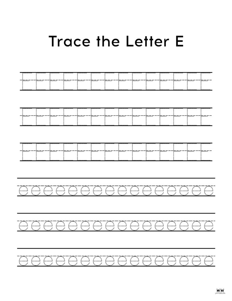 Free Printable Letter E Worksheets