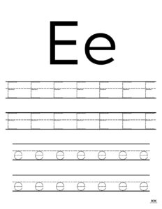 Letter E Worksheets - 50 FREE Printables | Printabulls