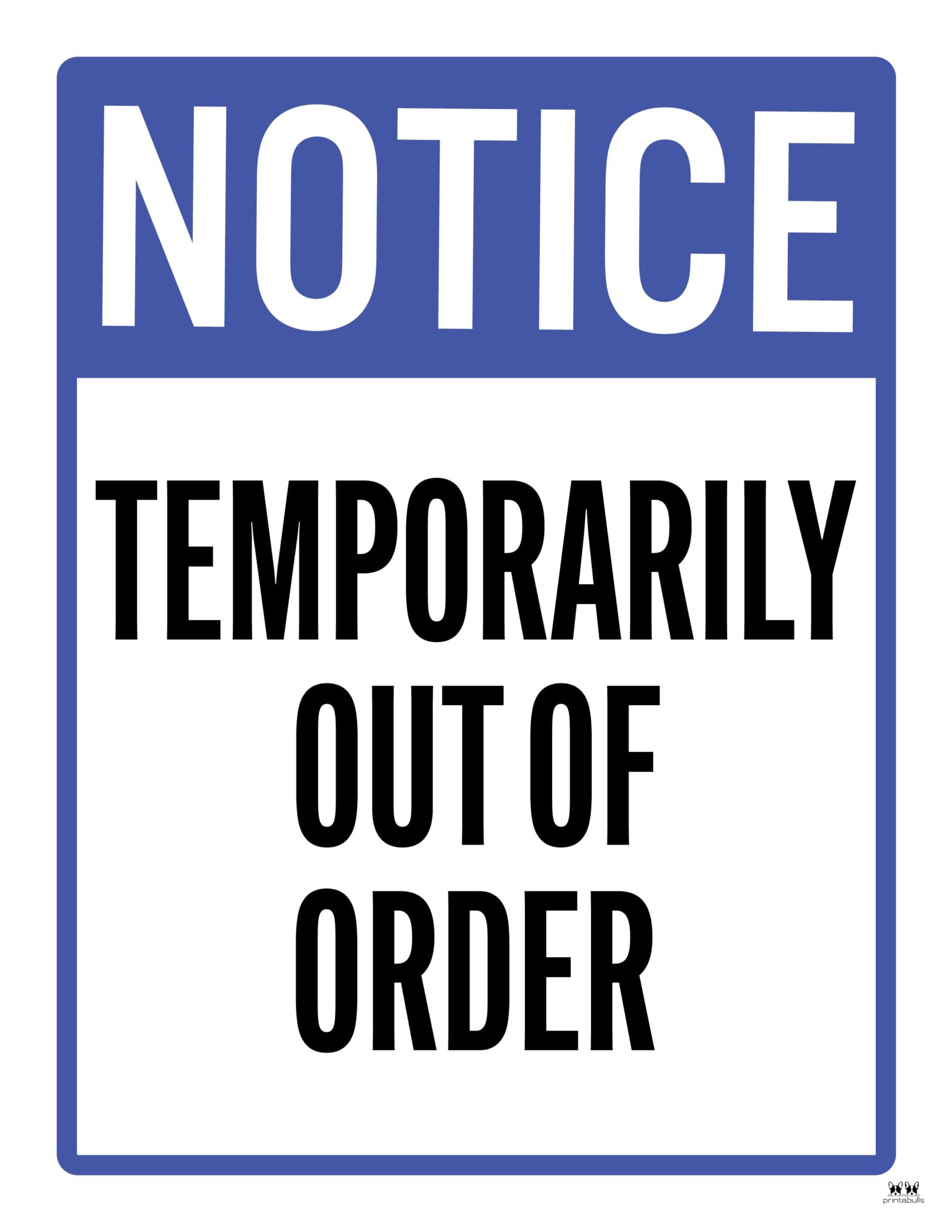 Out Of Order Signs - 25 FREE Printable Signs | Printabulls