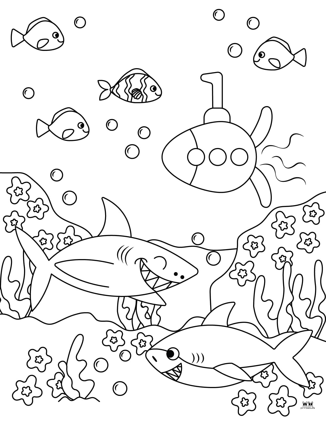 Shark Coloring Pages 25 FREE Pages Printabulls Shark Coloring Pages 25 FREE Pages Printabulls
