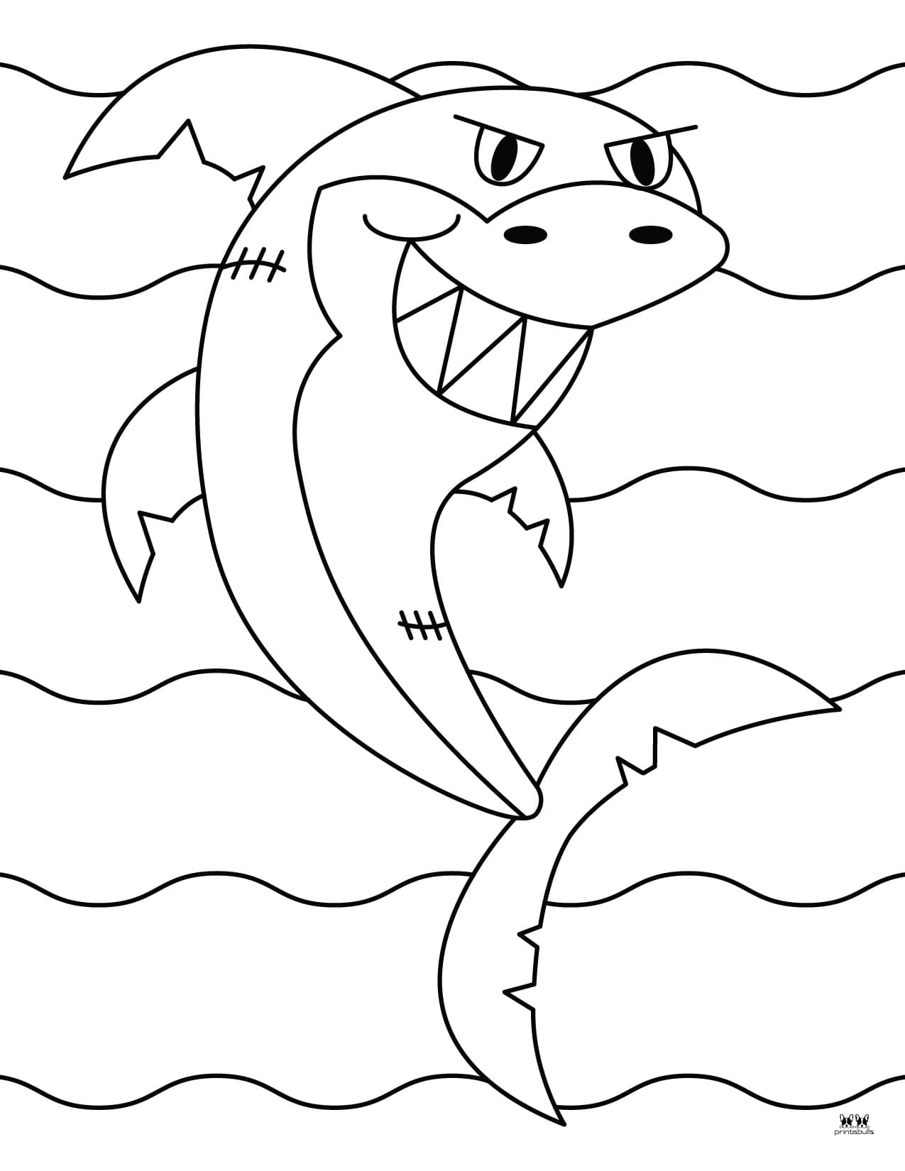 Shark Coloring Pages - 25 FREE Pages | Printabulls