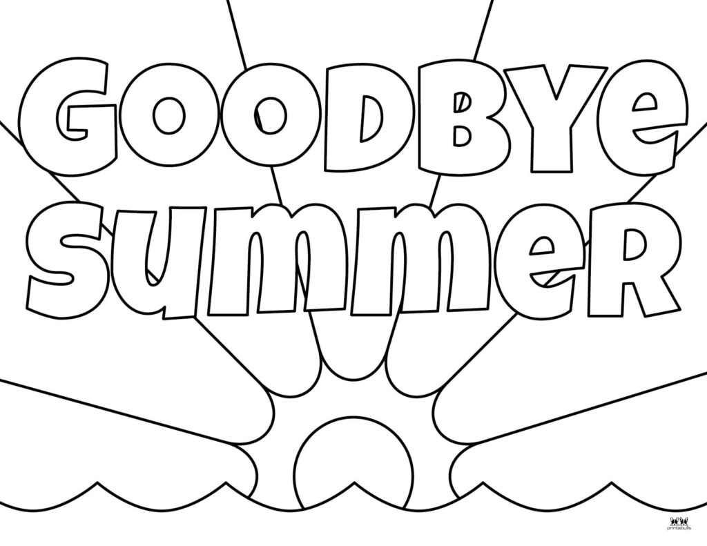 Summer Worksheets - Best Coloring Pages For Kids
