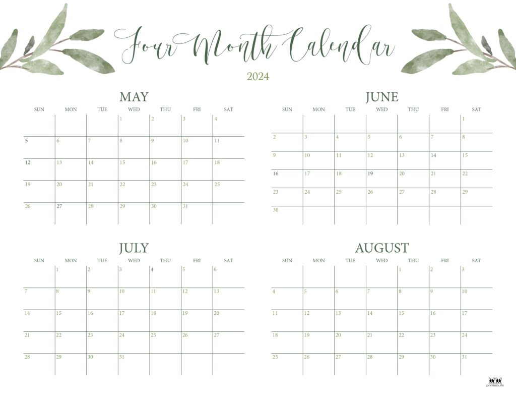 Printable-2024-Four-Month-Calendar-14