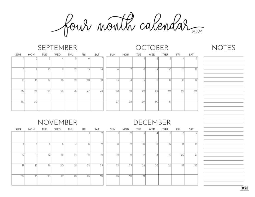 Printable-2024-Four-Month-Calendar-25