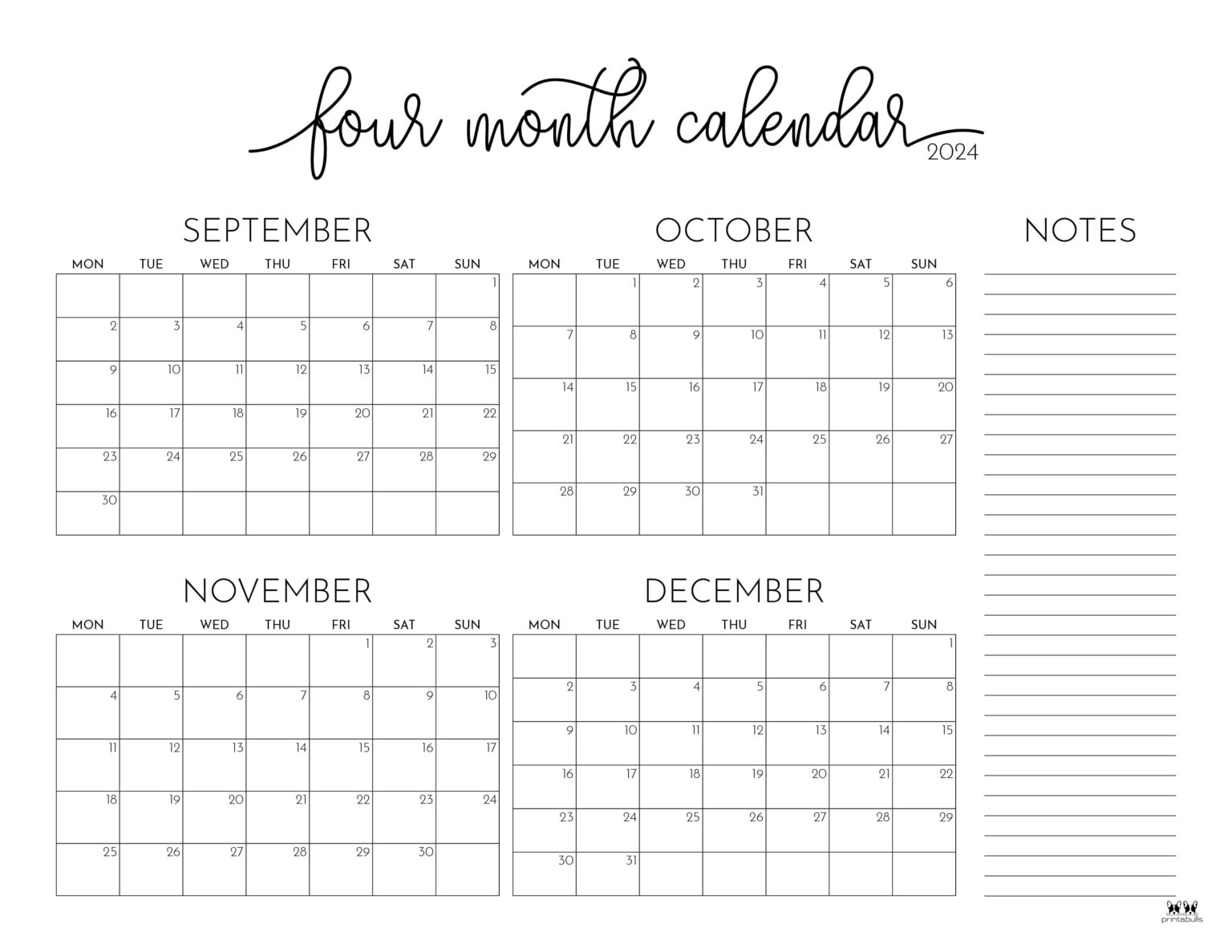 2024 Four Month Calendars 18 - Printable 2024 Four Month Calendar 35 1536x1187 