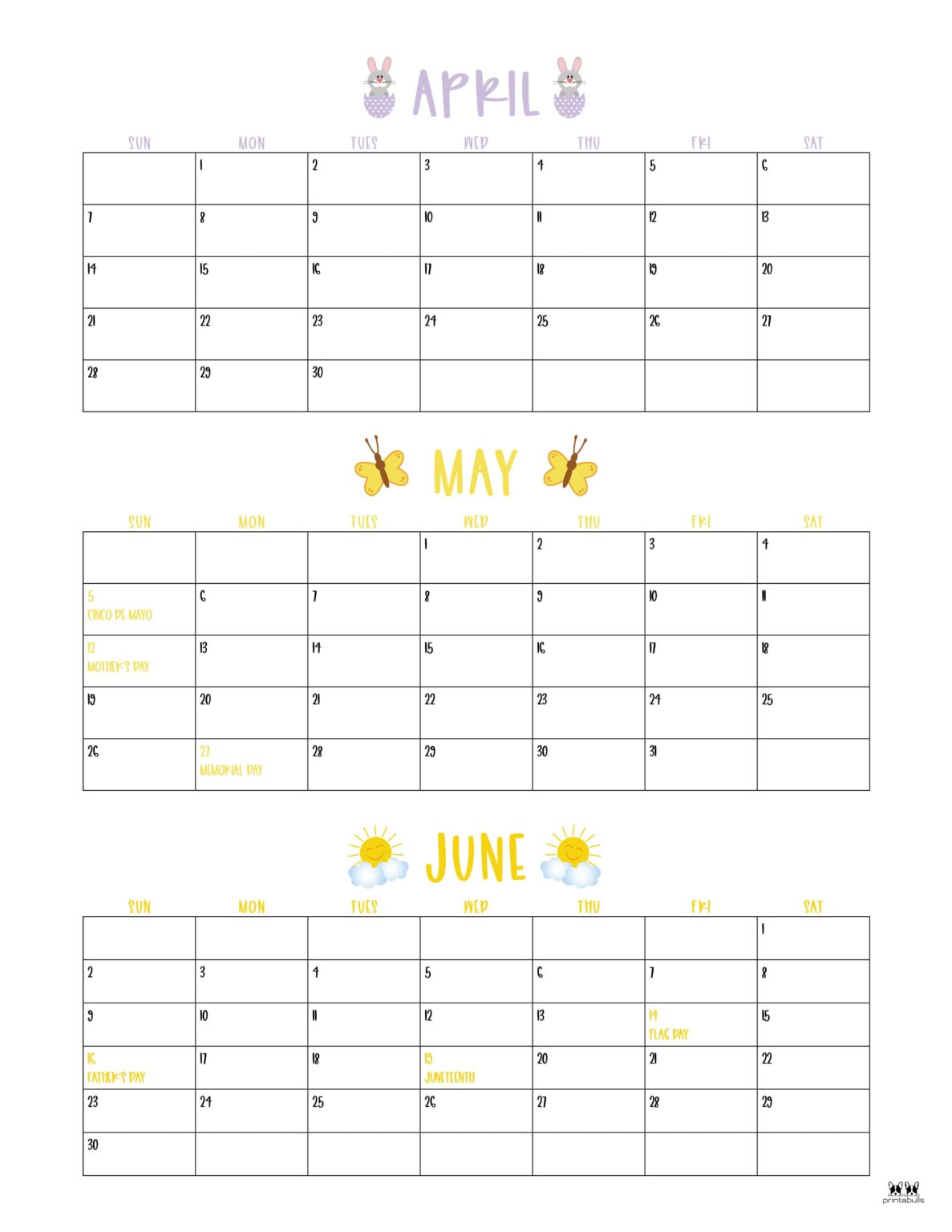 Three Month/Quarterly Calendars - 36 FREE Calendars | Printabulls