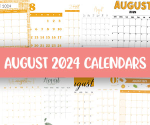 printable august 2024 calendars