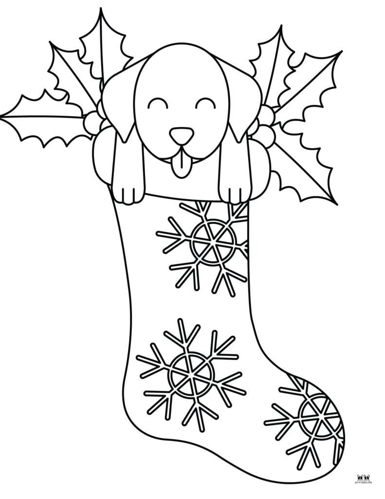 Christmas Stocking Coloring Pages - 27 FREE Pages