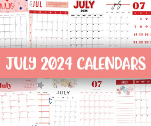 printable july 2024 calendars