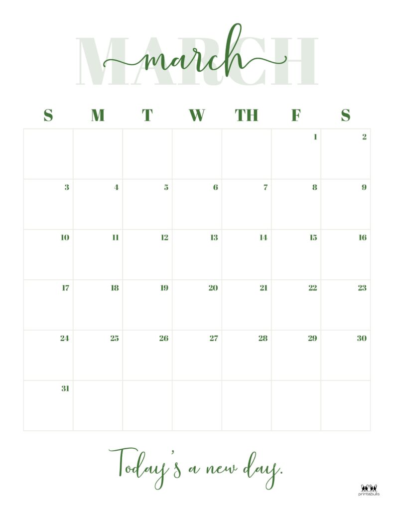 March 2024 Calendars 50 FREE Printables PrintaBulk