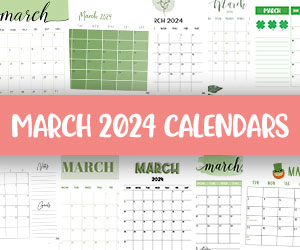 printable march 2024 calendars