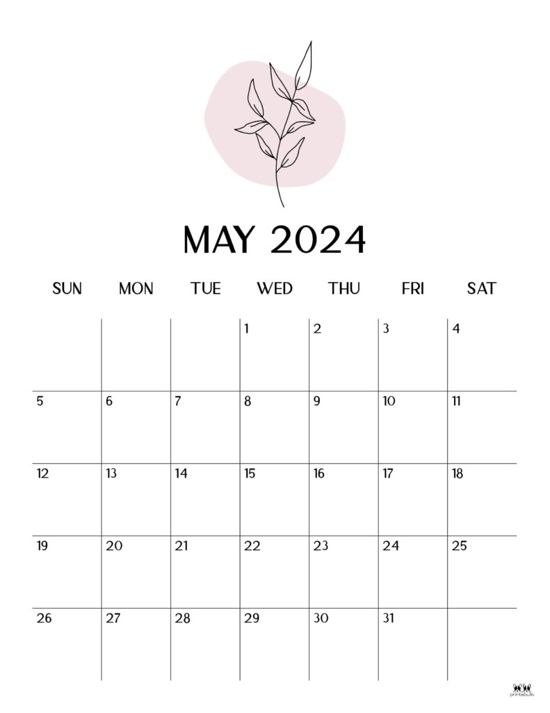 May 2024 Calendars - 50 FREE Printables