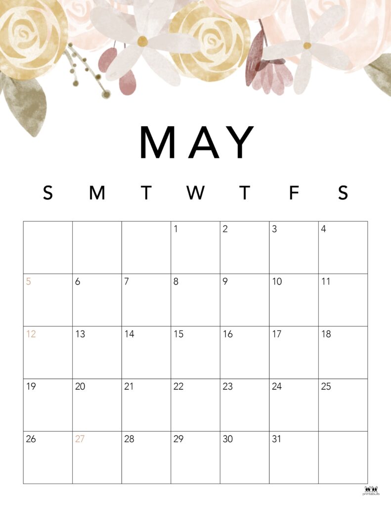 May 2024 Calendars - 50 FREE Printables