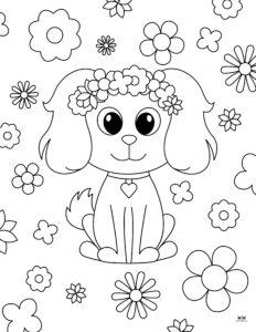 Puppy Coloring Pages - 25 FREE Printables | Printabulls