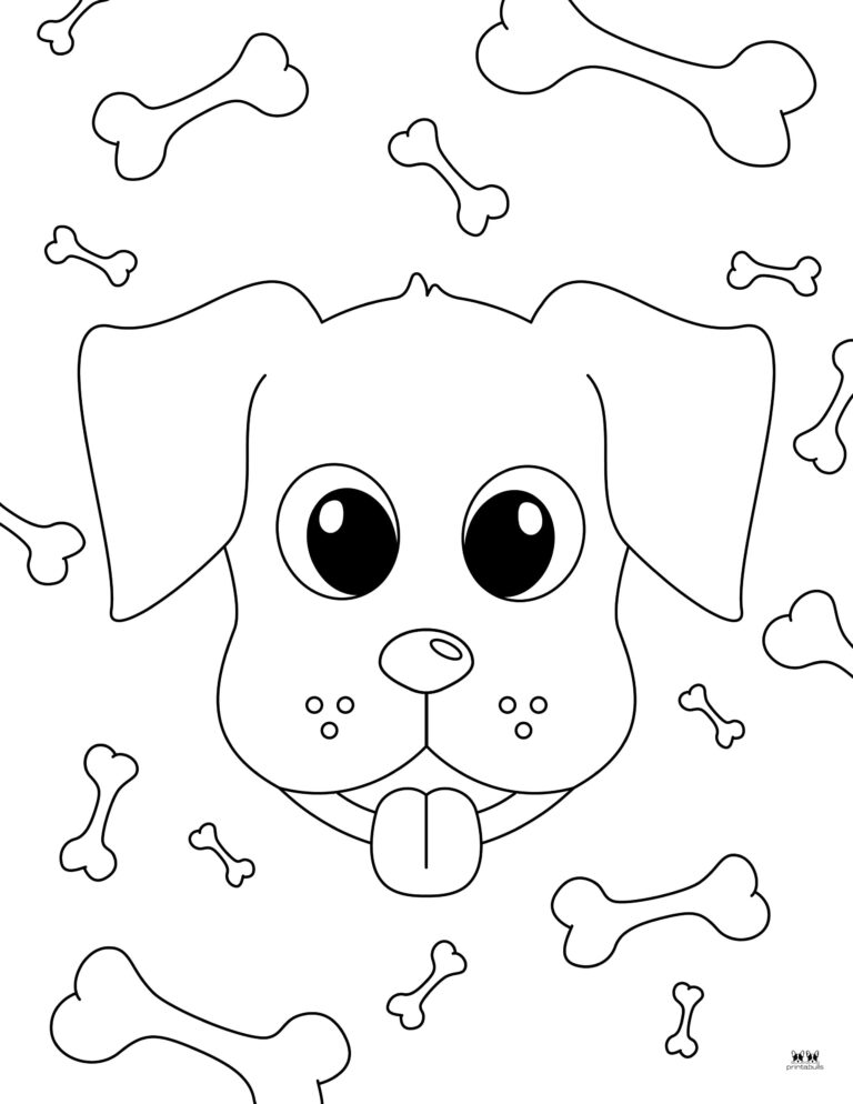 Puppy Coloring Pages - 25 FREE Printables | Printabulls