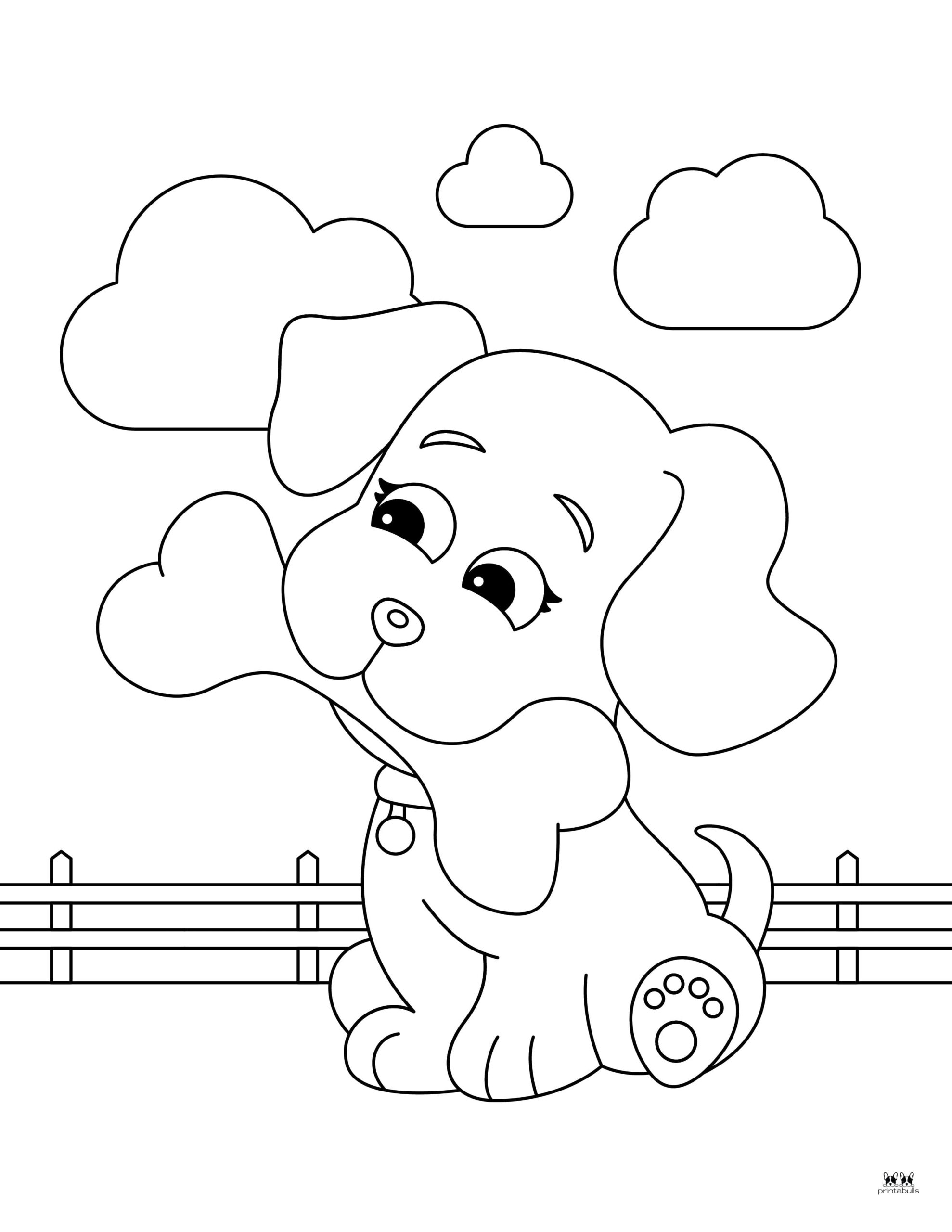 Puppy Coloring Pages 25 FREE - Printable Puppy Coloring Page 4 Scaled 