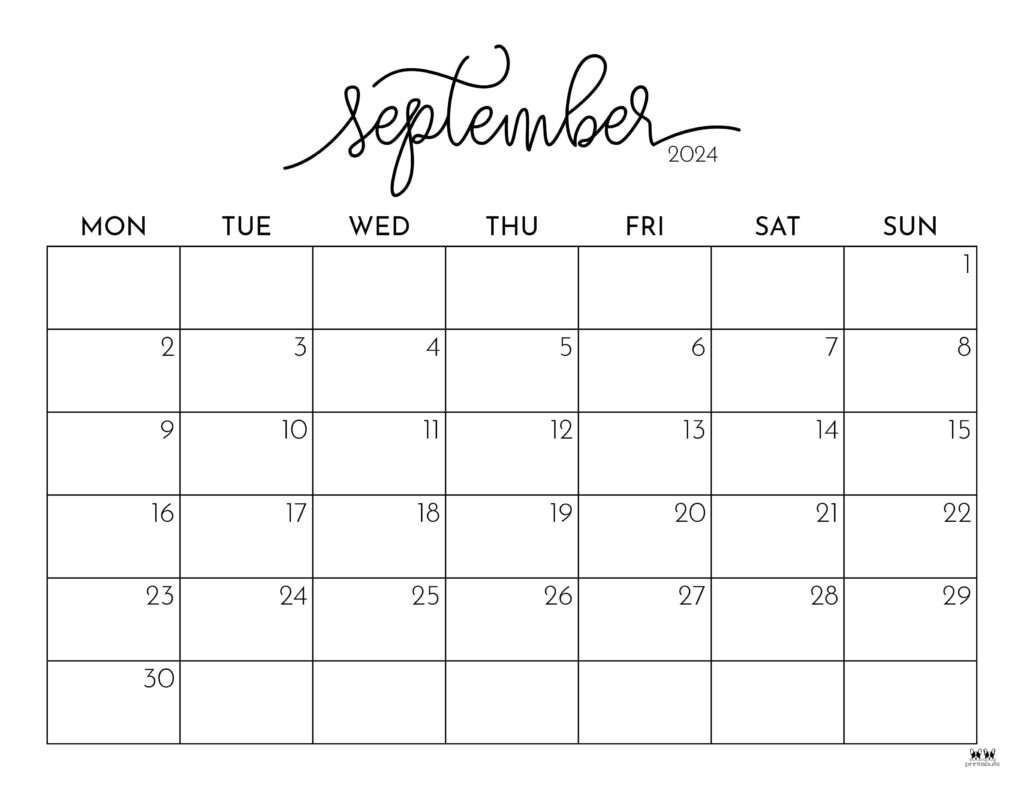 Rintable 2025 September Calendar