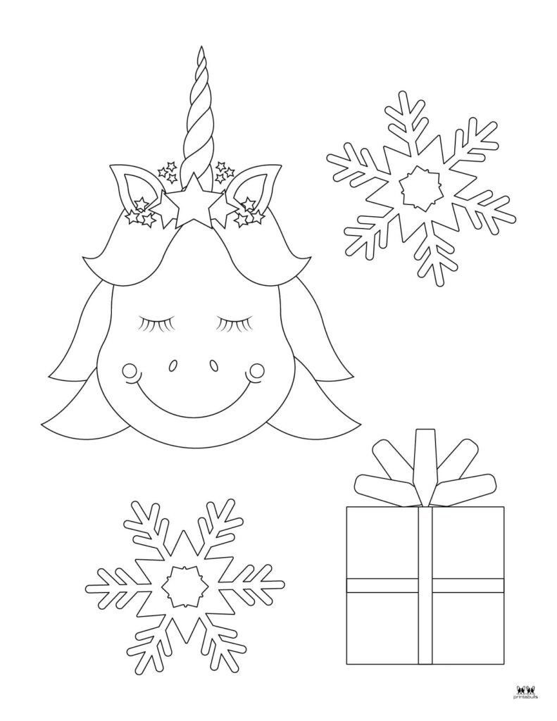 Printable-Christmas-Unicorn-Coloring-Page-2