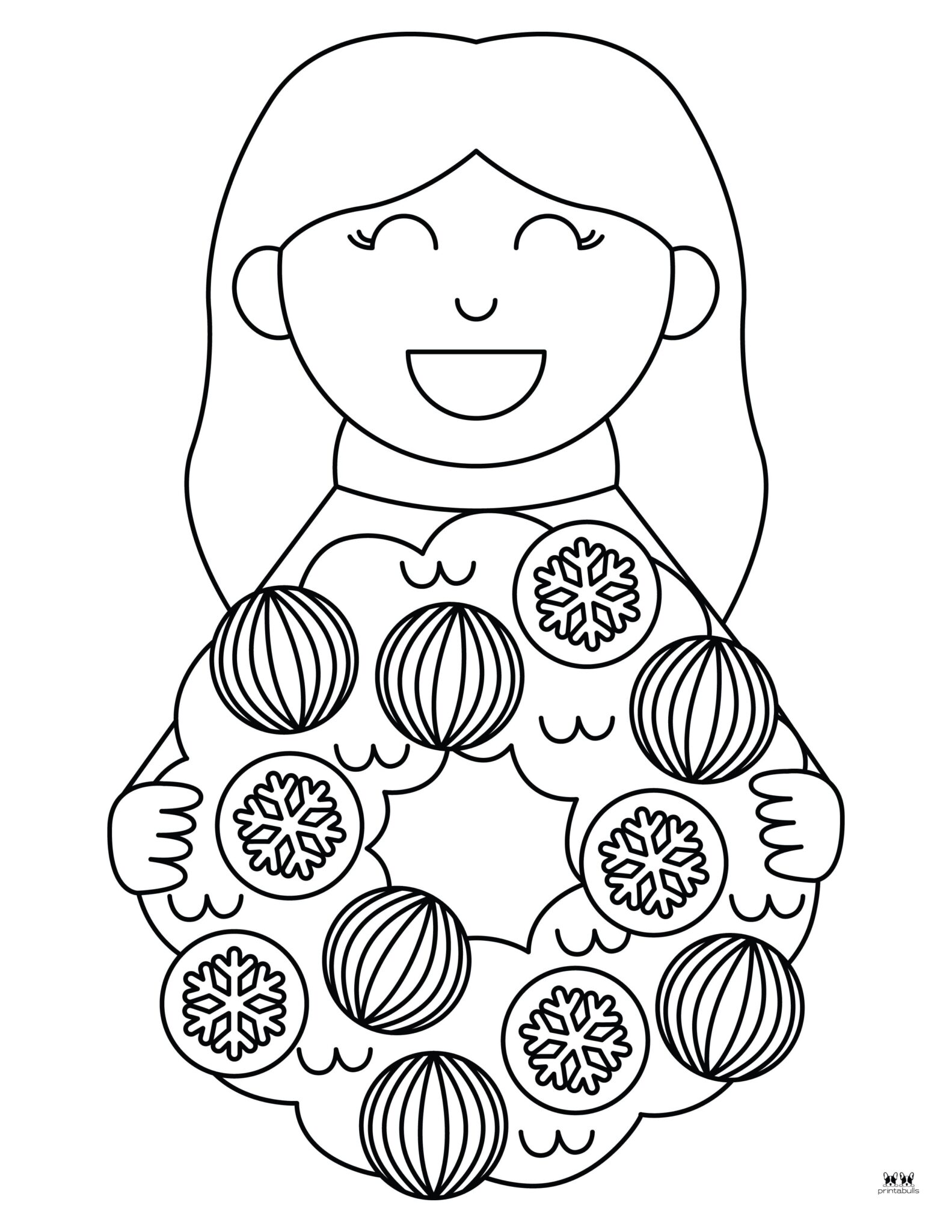 Christmas Wreath Coloring Pages - 25 FREE Pages | Printabulls