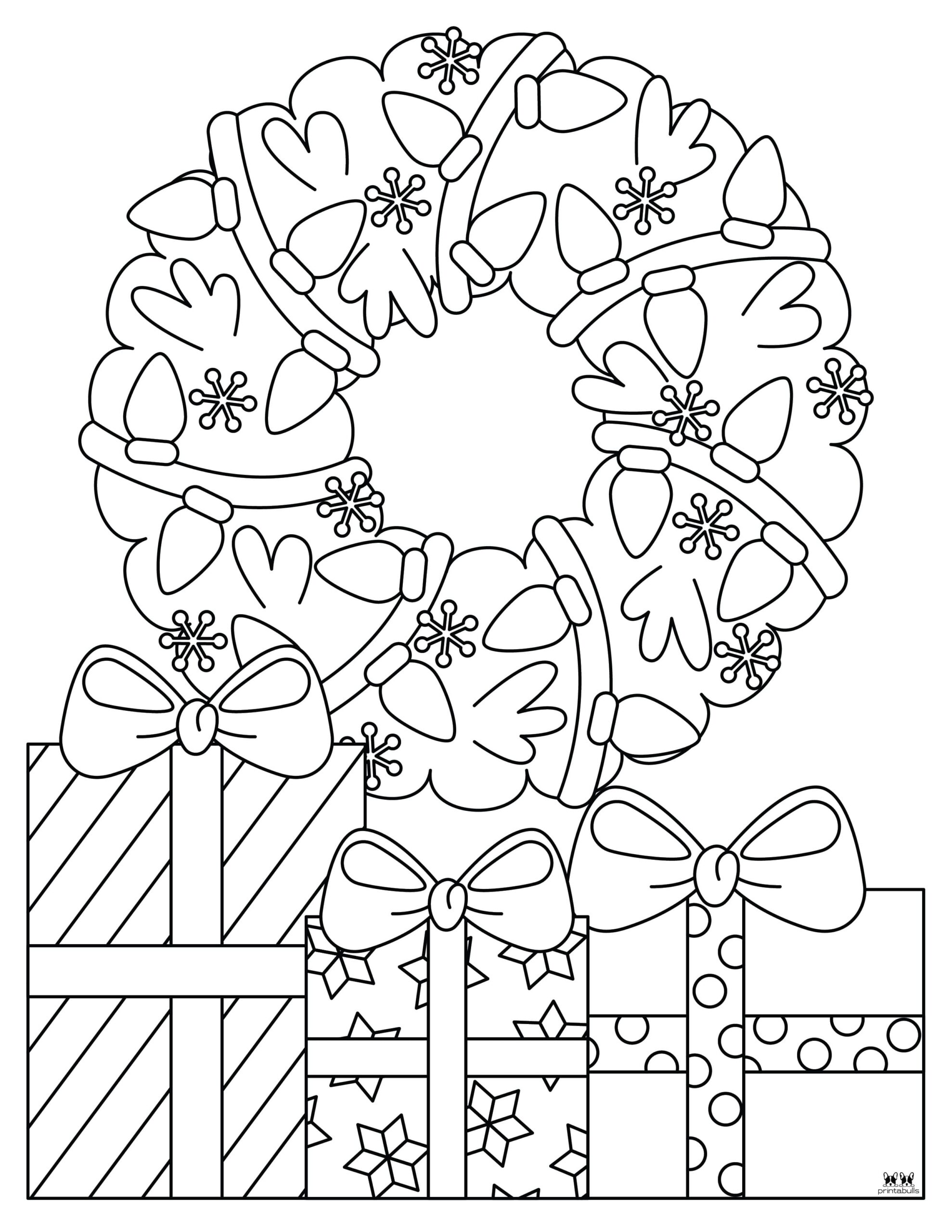 Pinecone Wreath Coloring