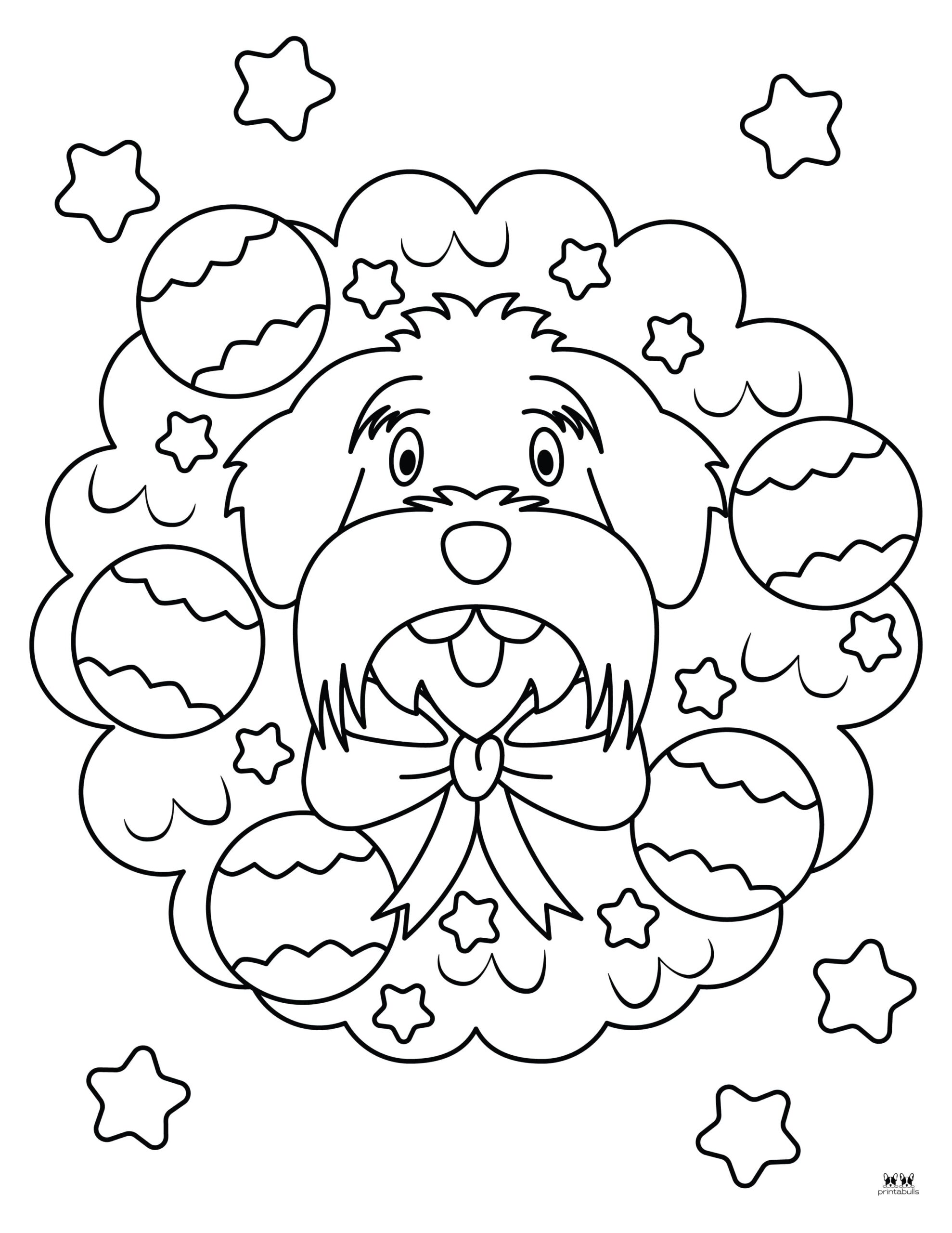 Christmas Wreath Coloring Pages - 25 FREE Pages | Printabulls