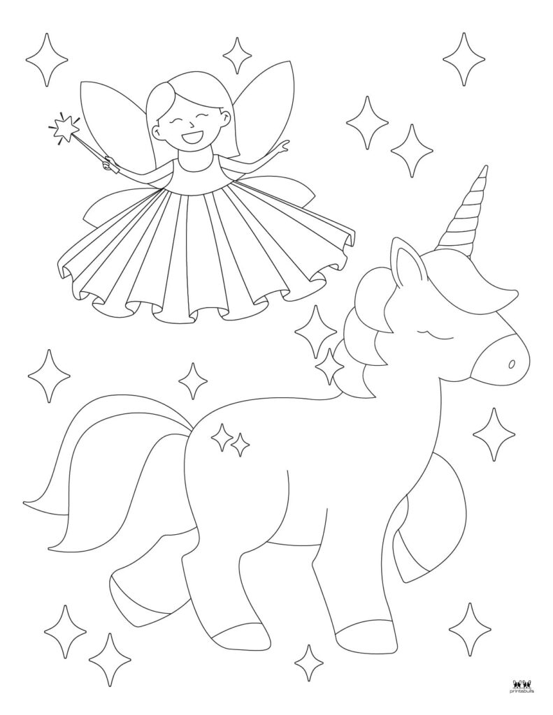 Printable-Fairy-And-Unicorn-Coloring-Page-2