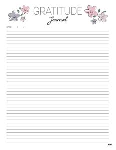 Gratitude Journal Templates - 18 FREE Printables - PrintaBulk