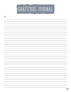 Gratitude Journal Templates - 18 FREE Printables | Printabulls
