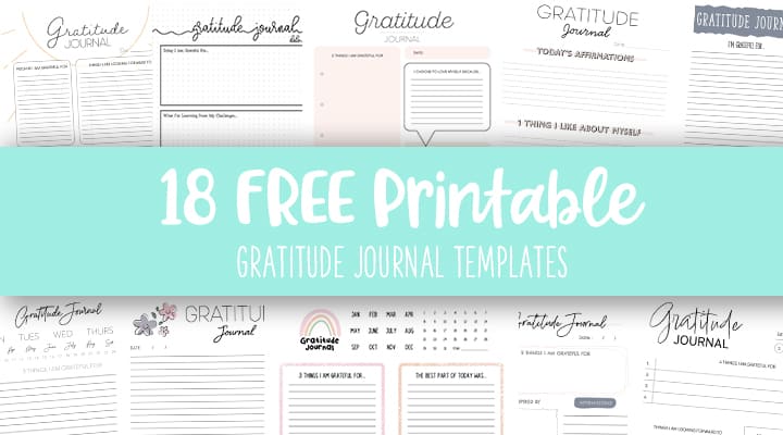 Gratitude Journal PDF Printable DIGITAL DOWNLOAD 