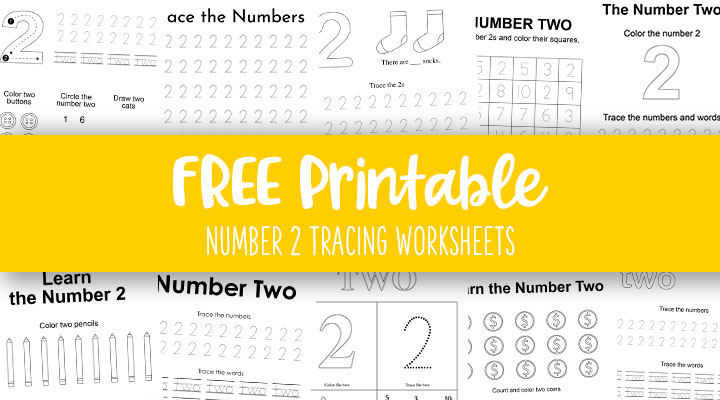 Free Printable Number Two Worksheet