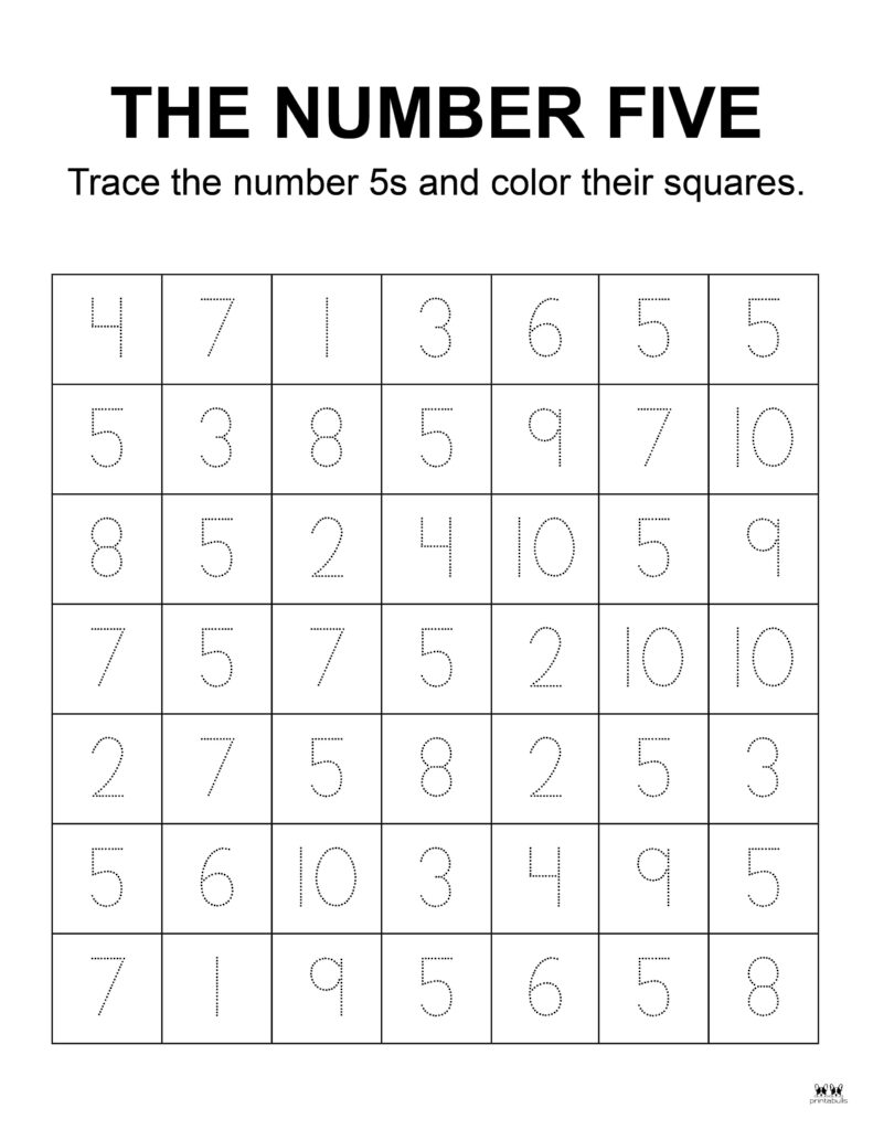 Printable-Number-Five-Tracing-Worksheet-Page-7