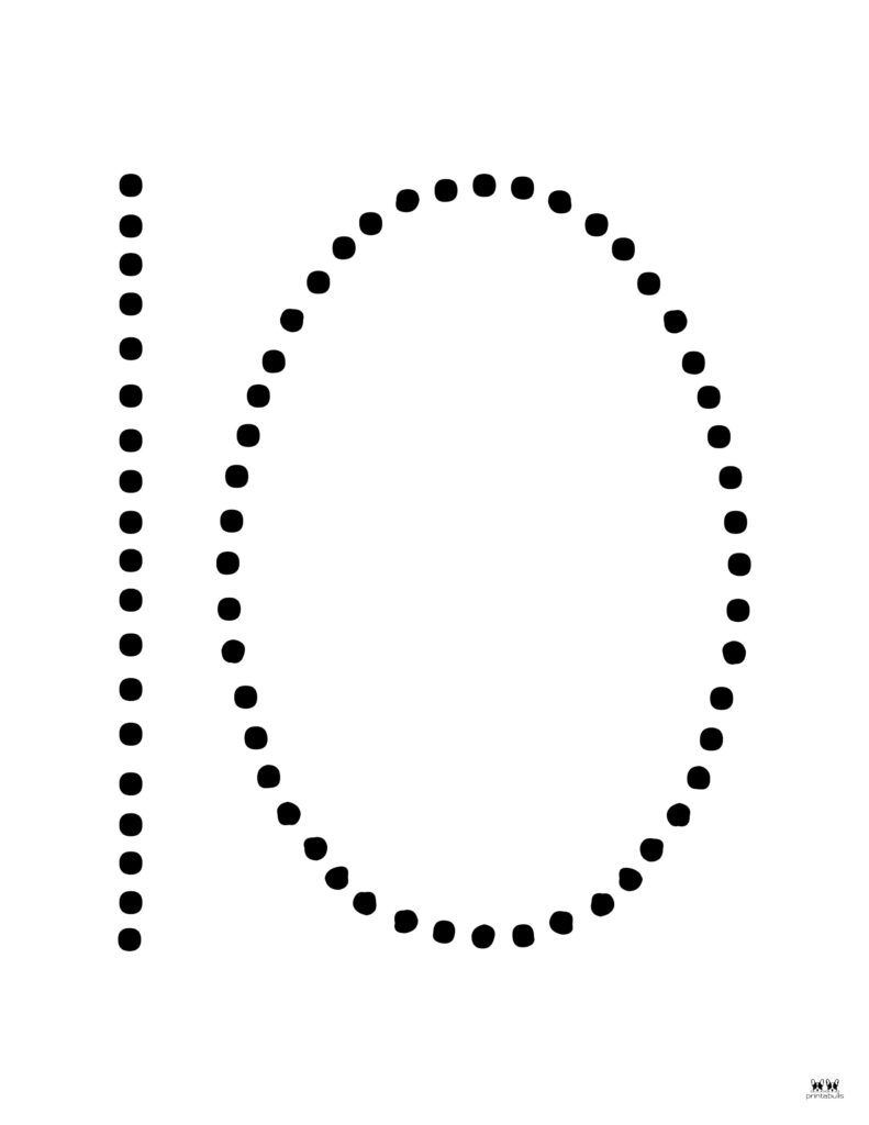 Number 10 clipart black and white