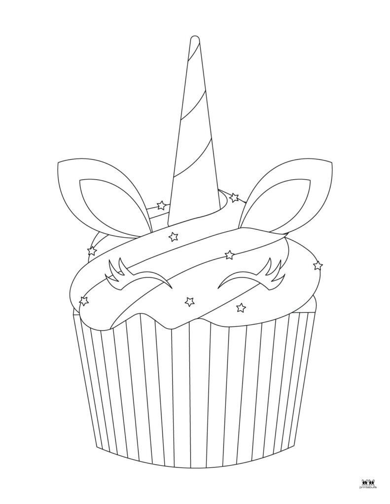 Printable-Unicorn-Cake-Coloring-Page-1