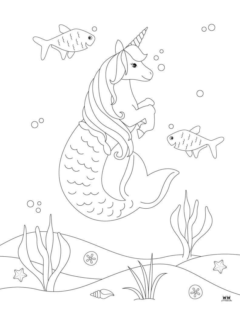 Printable-Unicorn-Mermaid-Coloring-Page-2