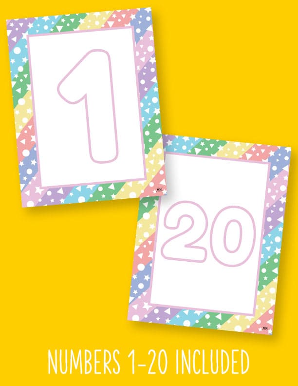 Printable-Bubble-Numbers-1-20-Design-2