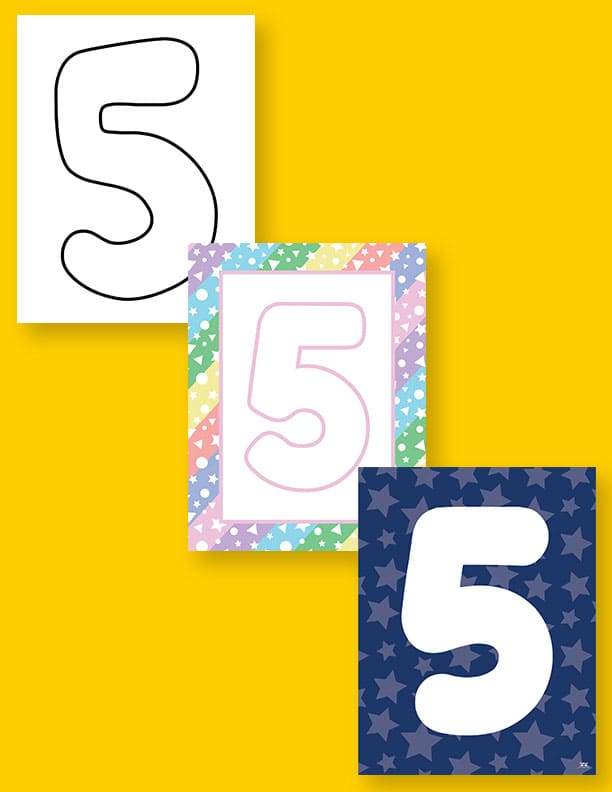 Printable-Bubble-Numbers-5