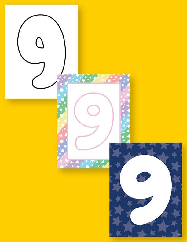 Printable-Bubble-Numbers-9