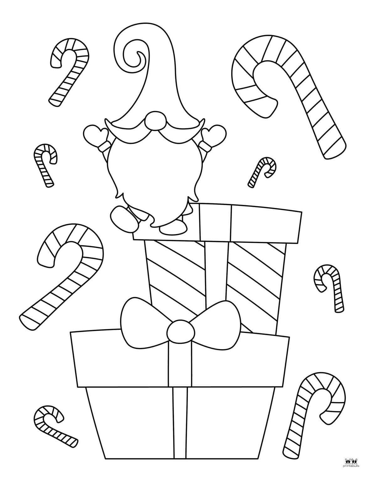 Christmas Gnome Coloring Pages - 25 FREE Pages | Printabulls
