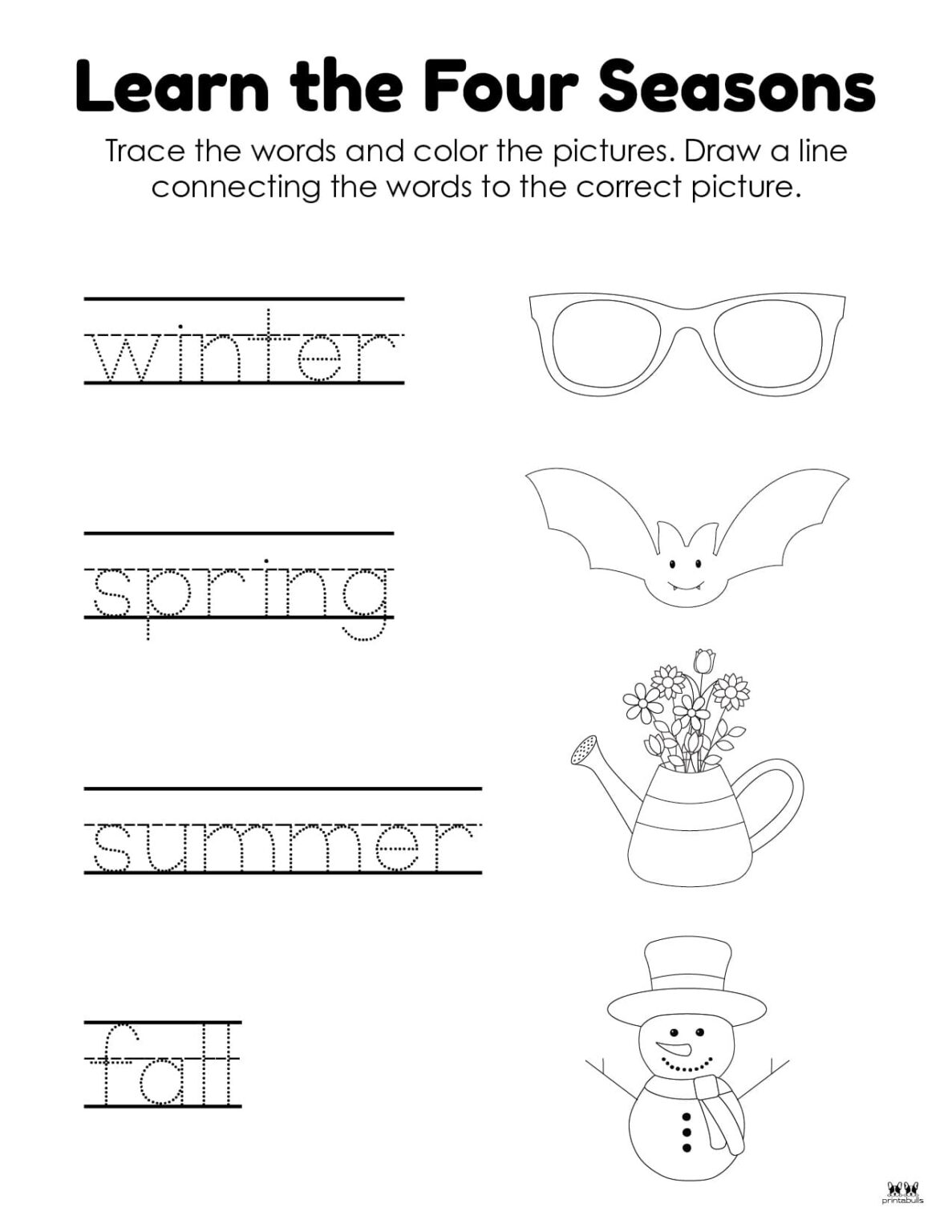 Four Seasons Worksheets & Printables - 51 Pages | Printabulls