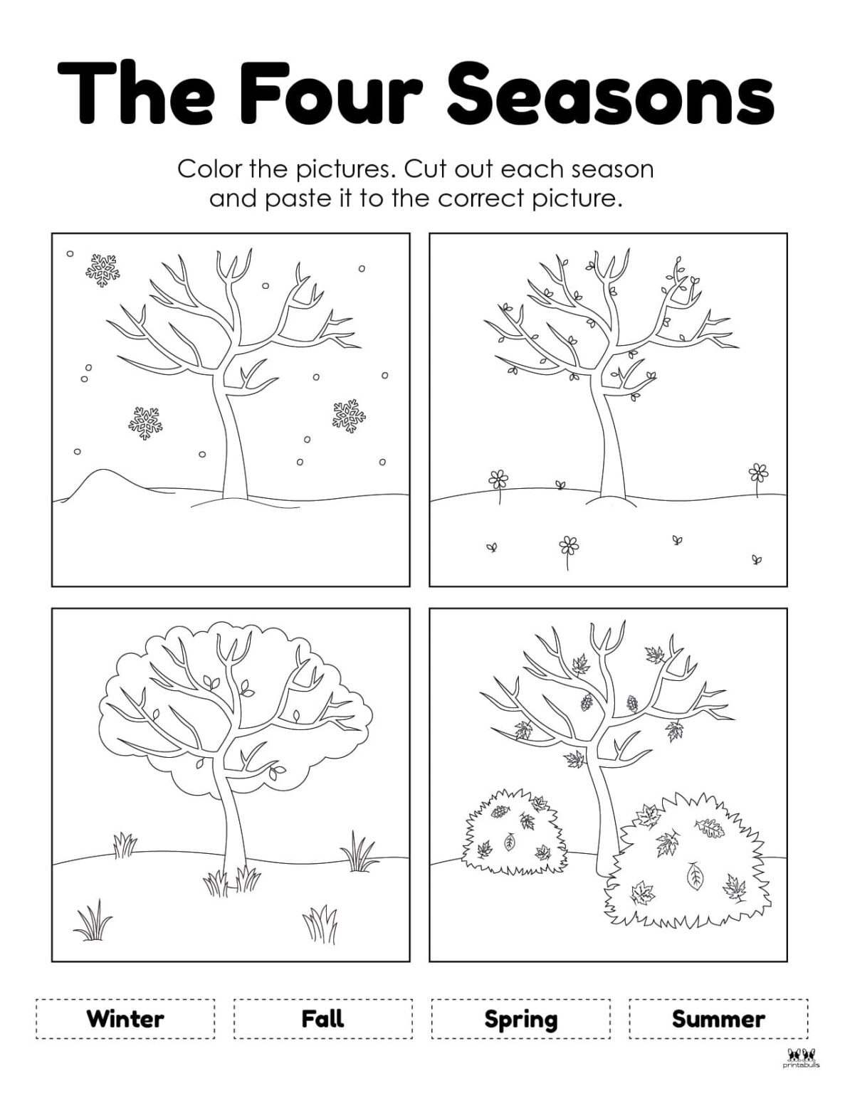 Four Seasons Worksheets Printables 51 Pages Printabulls Four Seasons Worksheets Printables 51 Pages Printabulls